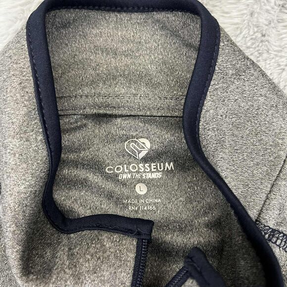 Colosseum Quarter Zip Mens L Gray Auburn Tigers Pullover Long Sleeve Athletic - Picture 3 of 8